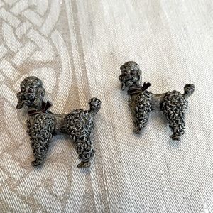 Vintage Poodle pins circa 1950
